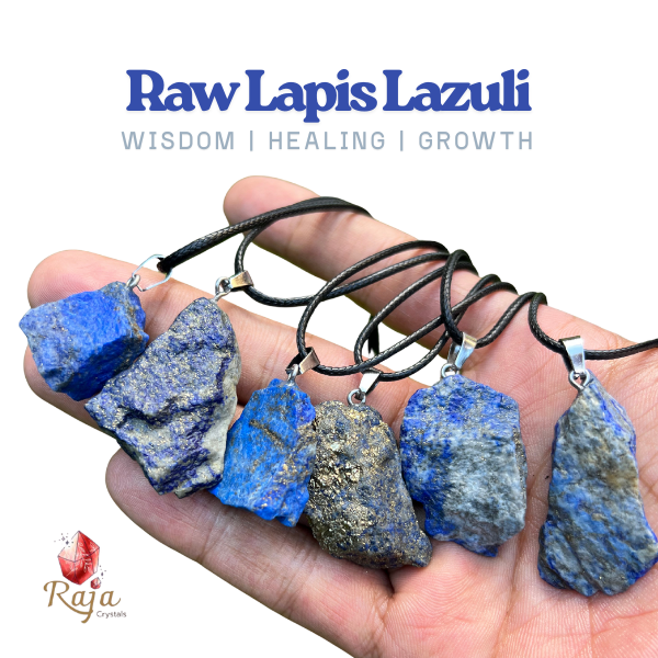 Raw Lapis Lazuli Pendant #LLRC23356
