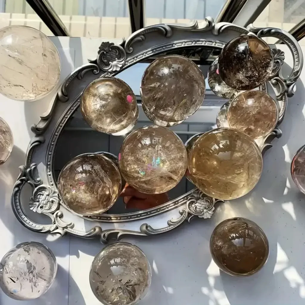 Polished crystal spheres wholesale